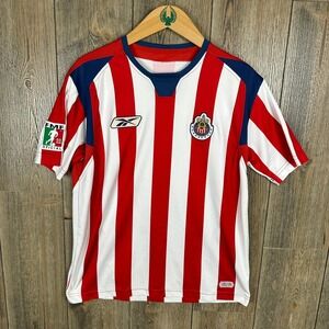 Reebok Chivas Guadalajara 04/05 Jersey Soccer Futbol FMF Official Red White XS